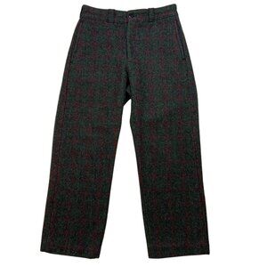 Johnson Woolen Mills Mens Vintage Adirondack Wool Plaid Pant 29 Straight Leg